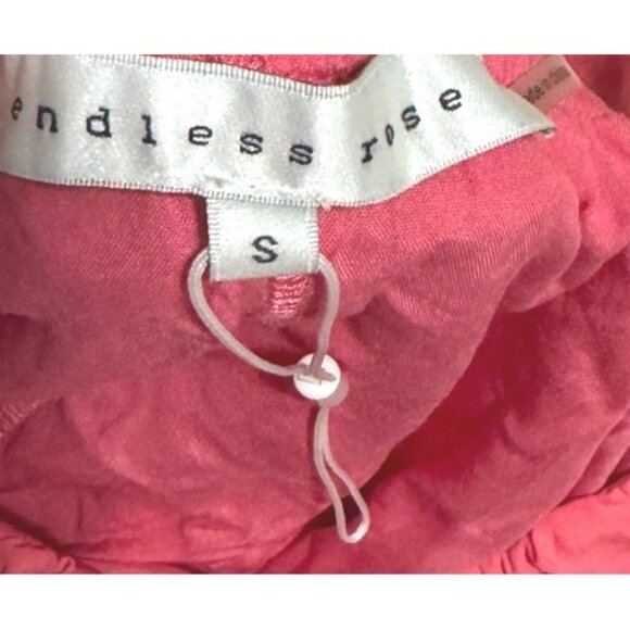 NWT Endless Rose Tiered Maxi Dress Ruffle Sleeve Coral Pink Sundress Women Small - Picture 4 of 7